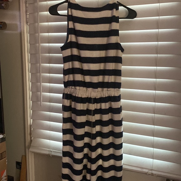 Navy & Cream Stripe Jumpsuit - Picture 5 of 10